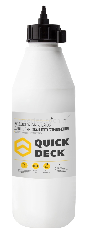 Клей Quick Deck D3 бутылка 1 кг